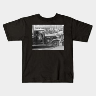 Farm Children Visiting Town, 1941. Vintage Photo Kids T-Shirt